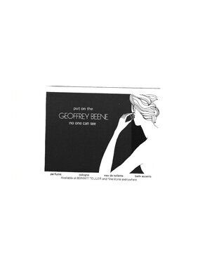 Print Ad Geoffrey Beene Perfume Cologne Vintage 1978 AD Bonwit Teller